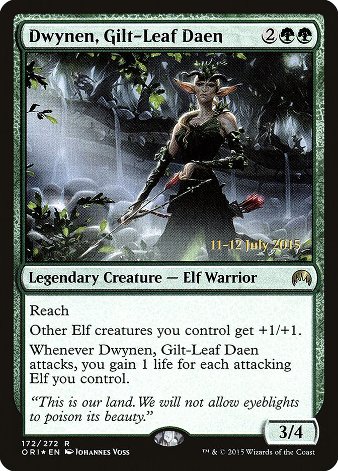 Dwynen, Gilt-Leaf Daen [Magic Origins Prerelease Promos] | Good Games Cannington