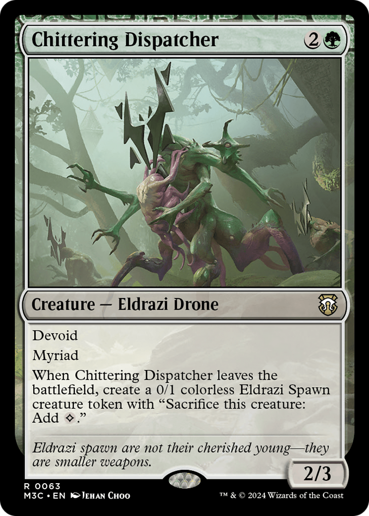 Chittering Dispatcher (Ripple Foil) [Modern Horizons 3 Commander] | Good Games Cannington