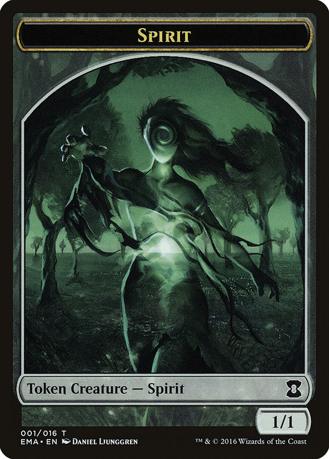 Spirit Token (001/016) [Eternal Masters Tokens] | Good Games Cannington