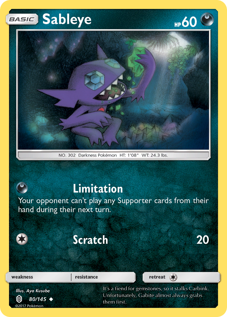 Sableye (80/145) [Sun & Moon: Guardians Rising] | Good Games Cannington