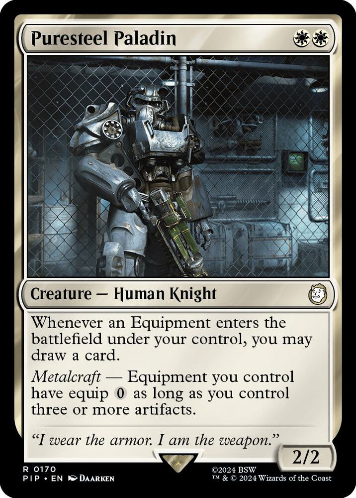 Puresteel Paladin 170 (Universes Beyond: Fallout)  | Good Games Cannington
