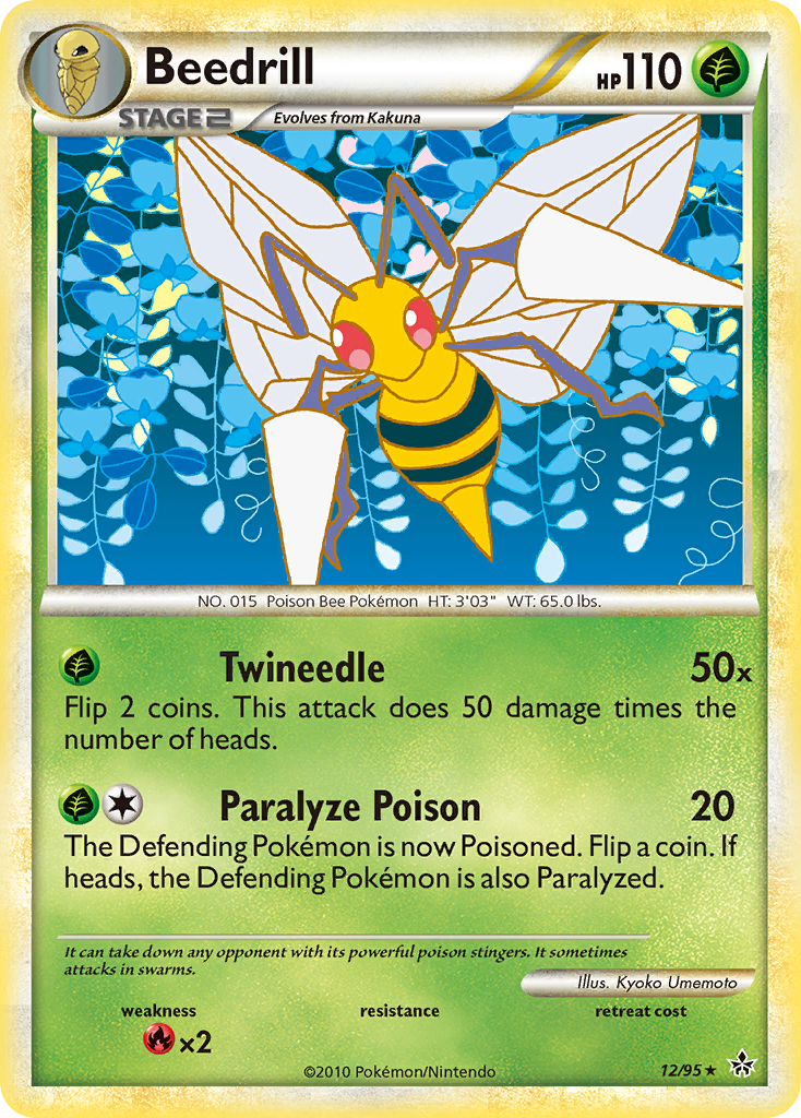 Beedrill (12/95) [HeartGold & SoulSilver: Unleashed] | Good Games Cannington