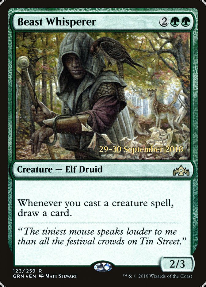 Beast Whisperer [Guilds of Ravnica Prerelease Promos] | Good Games Cannington
