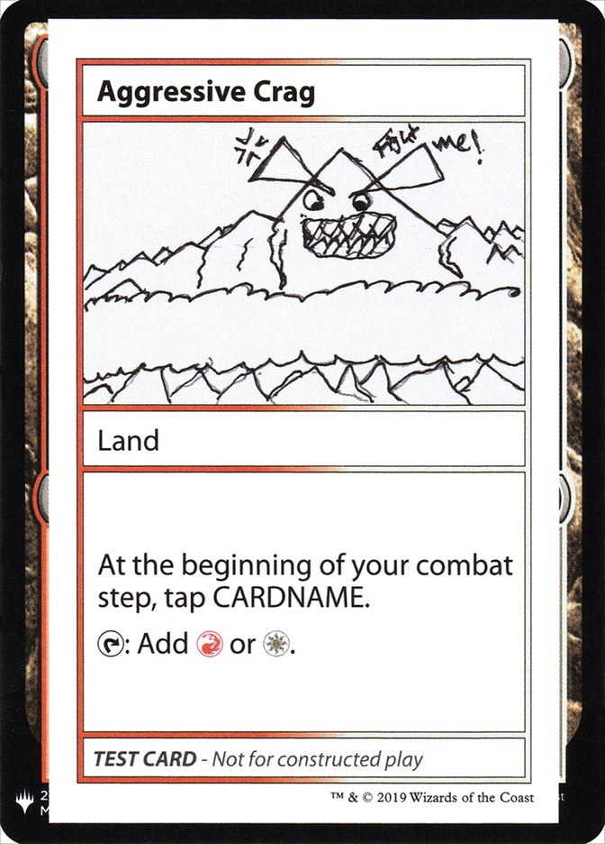 Aggressive Crag [Mystery Booster Playtest Cards] | Good Games Cannington