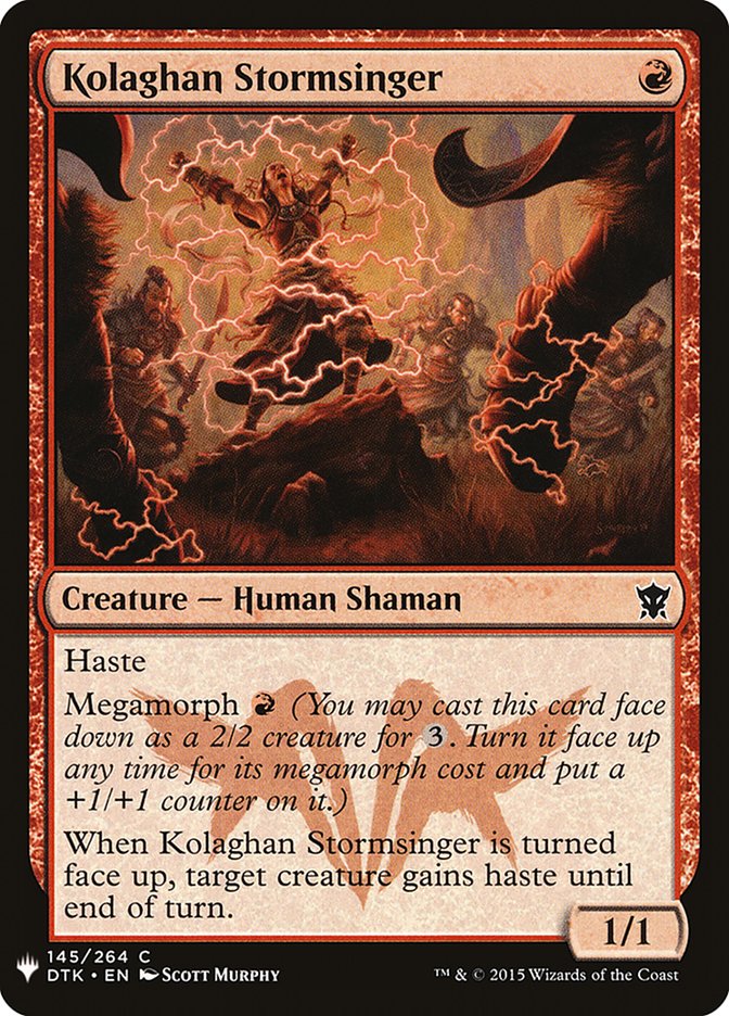 Kolaghan Stormsinger [Mystery Booster] | Good Games Cannington