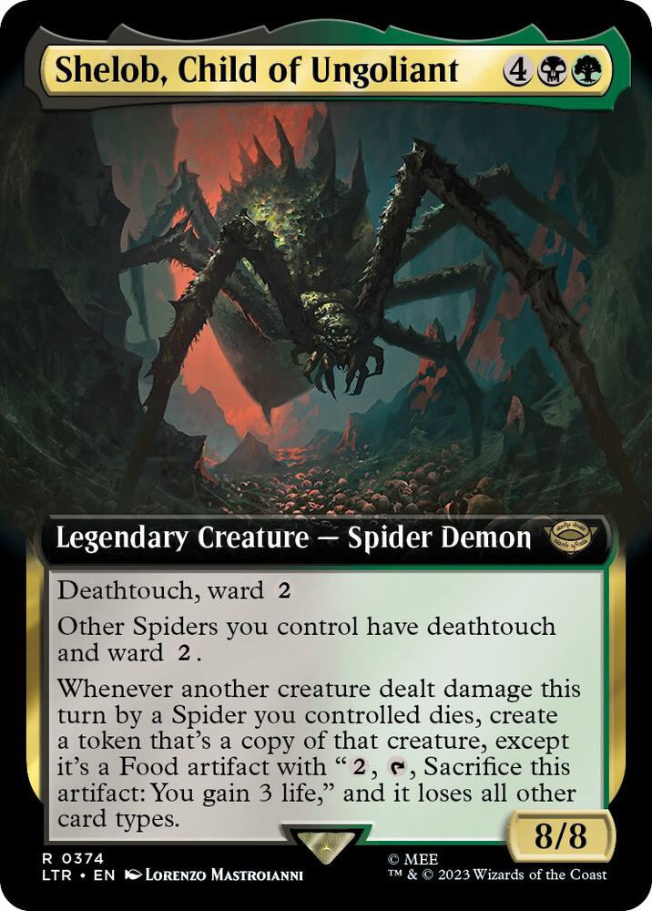 Shelob, Child of Ungoliant 374 (Universes Beyond: The Lord of the Rings: Tales of Middle-earth)  - Extended Art | Good Games Cannington