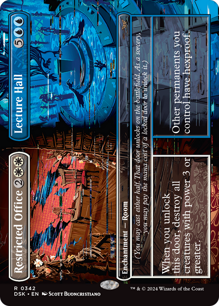 Restricted Office // Lecture Hall (Borderless) [Duskmourn: House of Horror] | Good Games Cannington