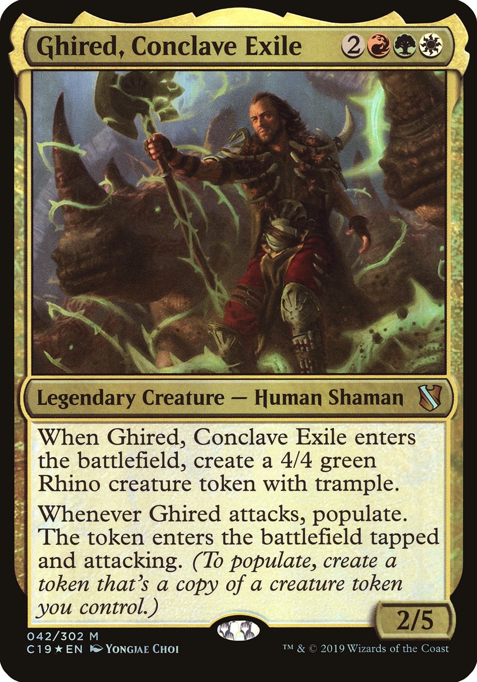 Ghired, Conclave Exile (Oversized) [Commander 2019 Oversized] | Good Games Cannington