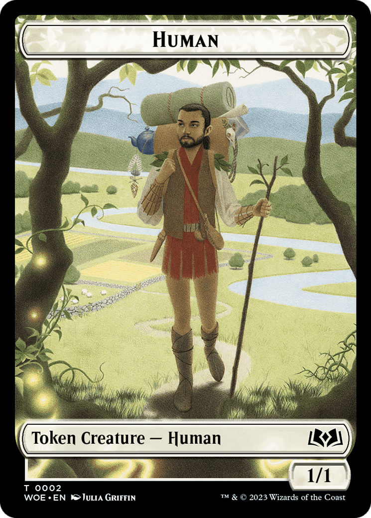 Human Token [Wilds of Eldraine Tokens] | Good Games Cannington