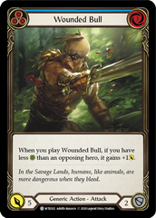 Wounded Bull (Blue) [U-WTR202] (Welcome to Rathe Unlimited)  Unlimited Rainbow Foil | Good Games Cannington