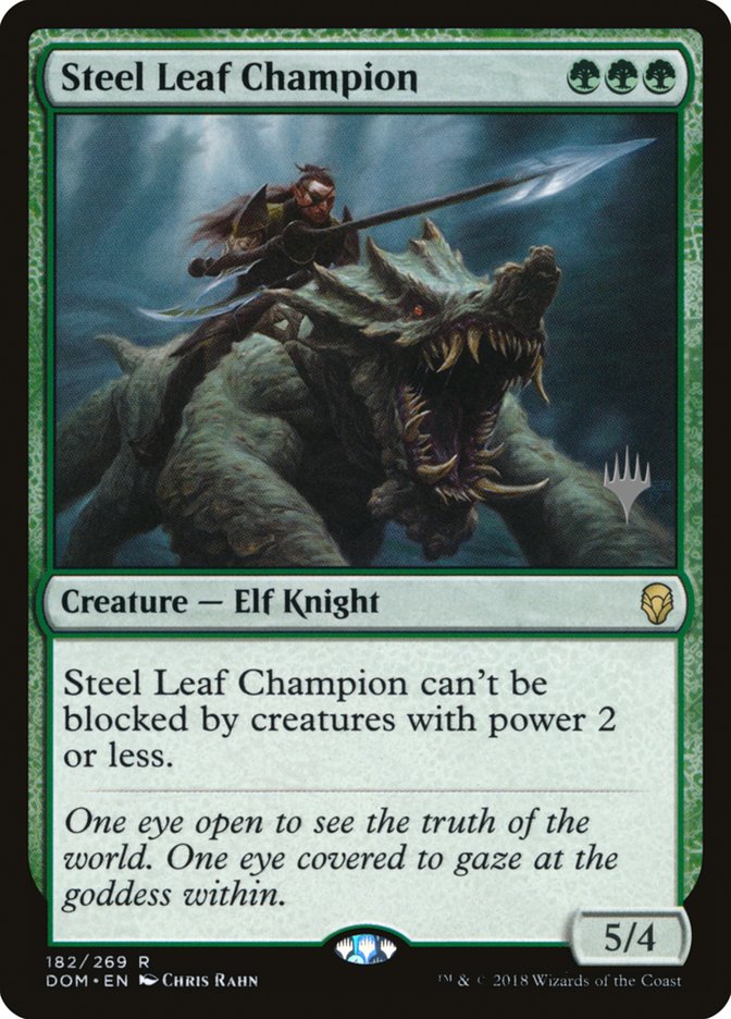 Steel Leaf Champion (Promo Pack) [Dominaria Promos] | Good Games Cannington