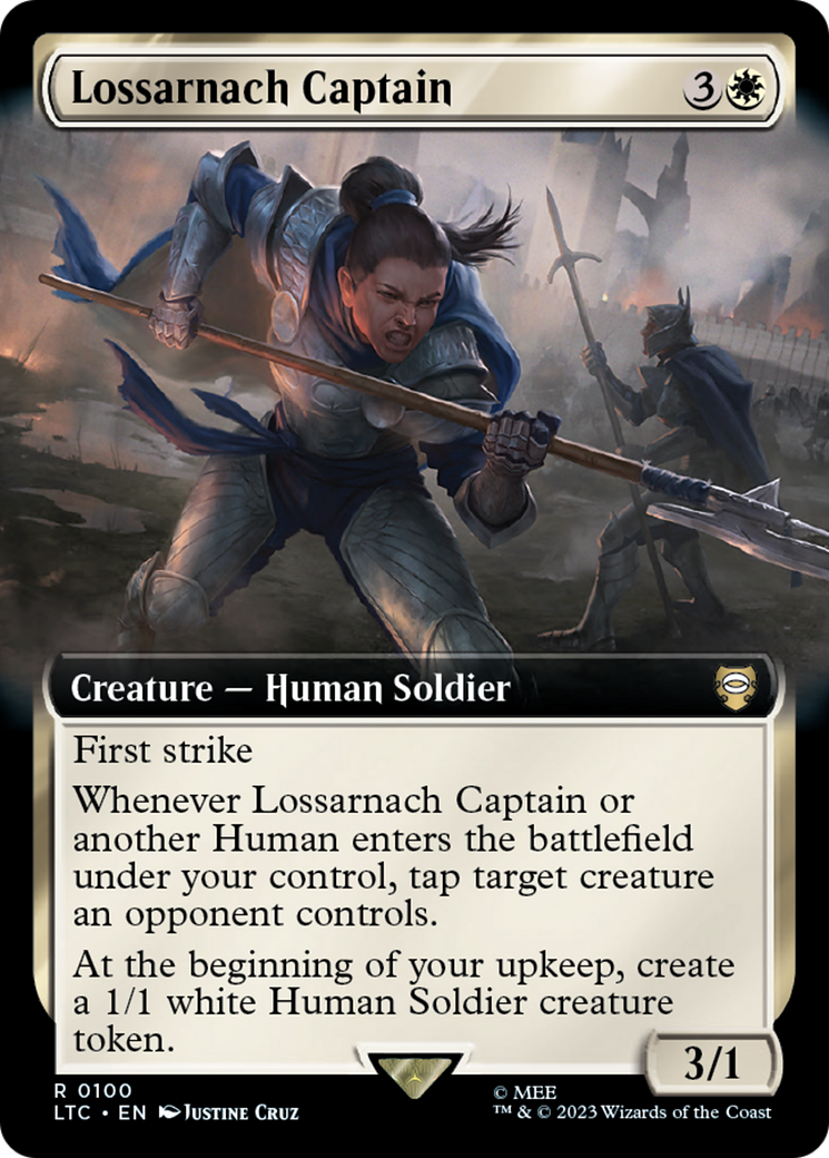 Lossarnach Captain (Extended Art) [The Lord of the Rings: Tales of Middle-Earth Commander] | Good Games Cannington