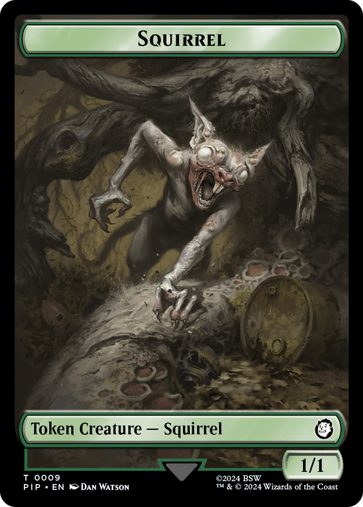 Food (013) // Squirrel Double-Sided Token [Fallout Tokens] | Good Games Cannington