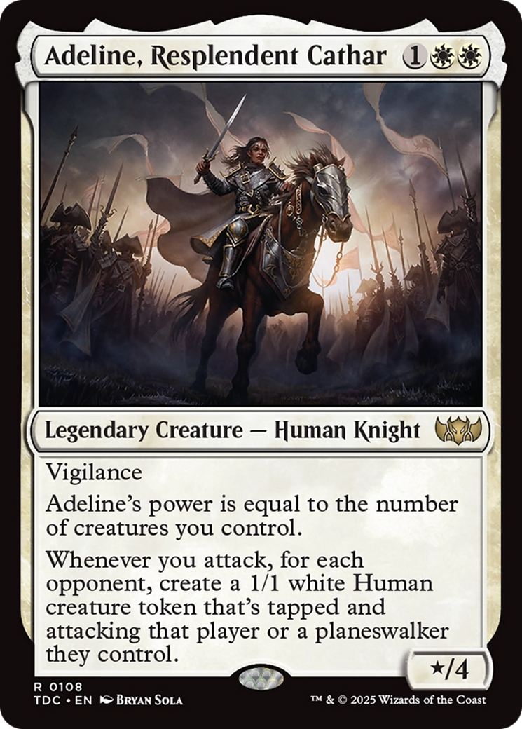 Adeline, Resplendent Cathar [Tarkir: Dragonstorm Commander] | Good Games Cannington