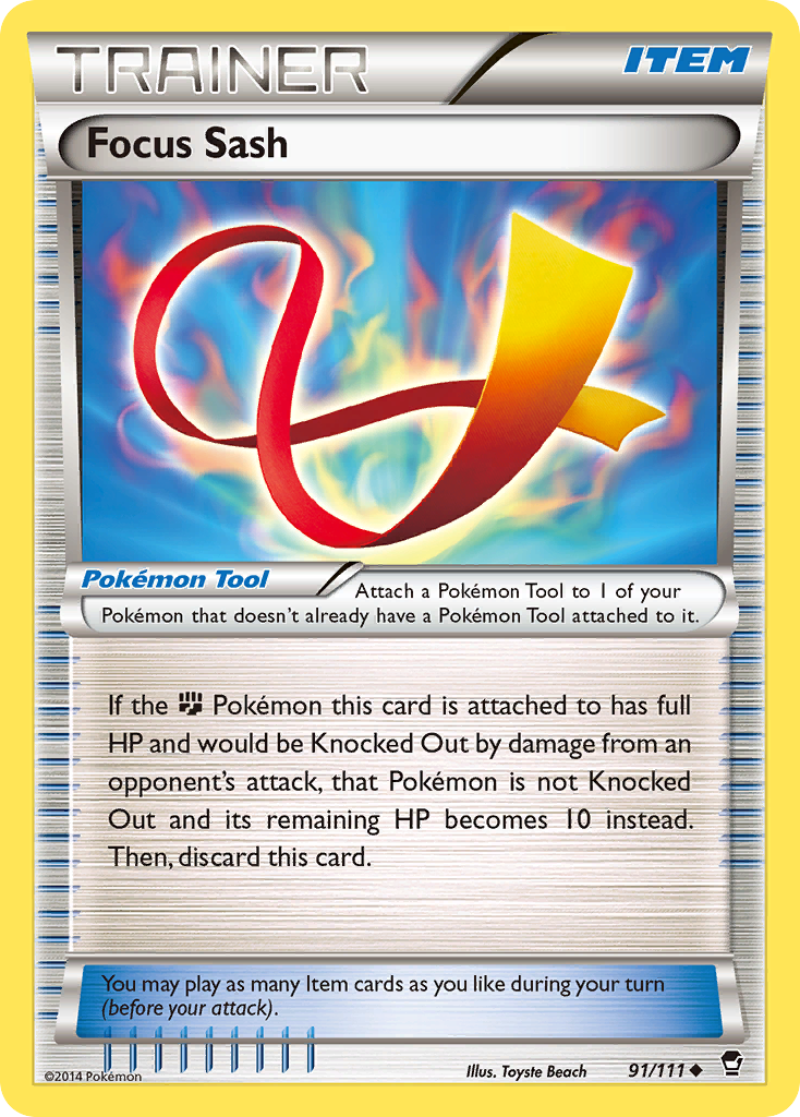Focus Sash (91/111) [XY: Furious Fists] | Good Games Cannington
