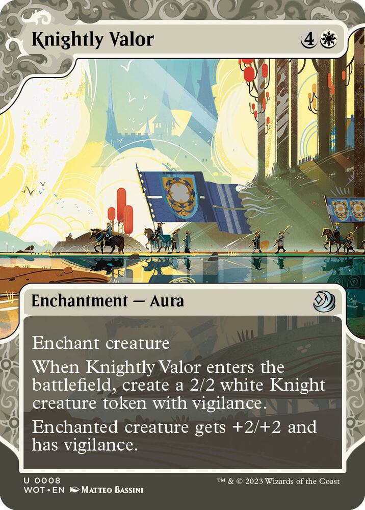 Knightly Valor 8/63 (Wilds of Eldraine: Enchanting Tales)  - Showcase | Good Games Cannington