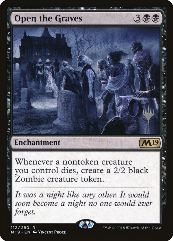 Open the Graves (Promo Pack) [Core Set 2019 Promos] | Good Games Cannington
