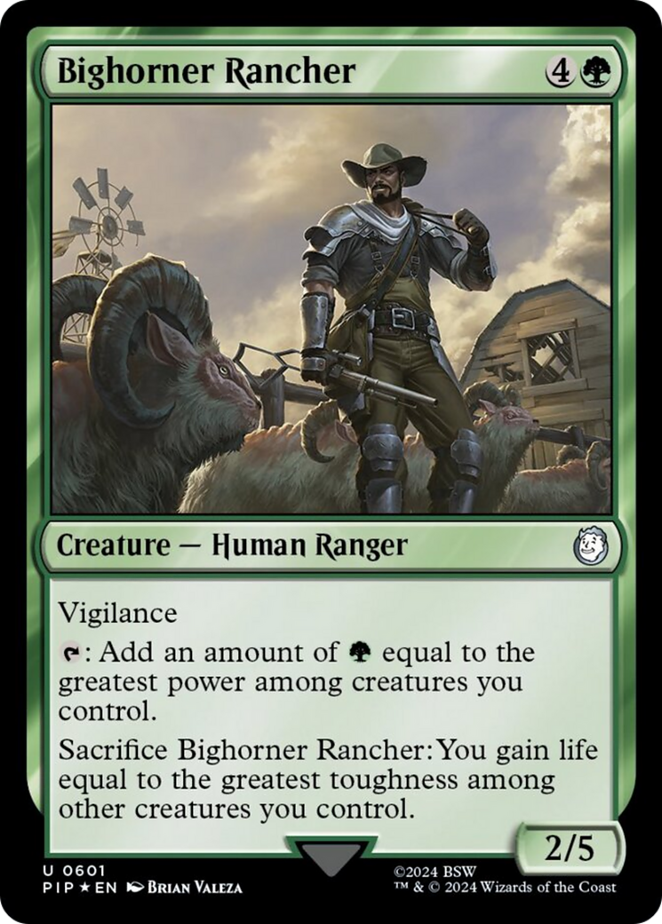Bighorner Rancher (Surge Foil) [Fallout] | Good Games Cannington