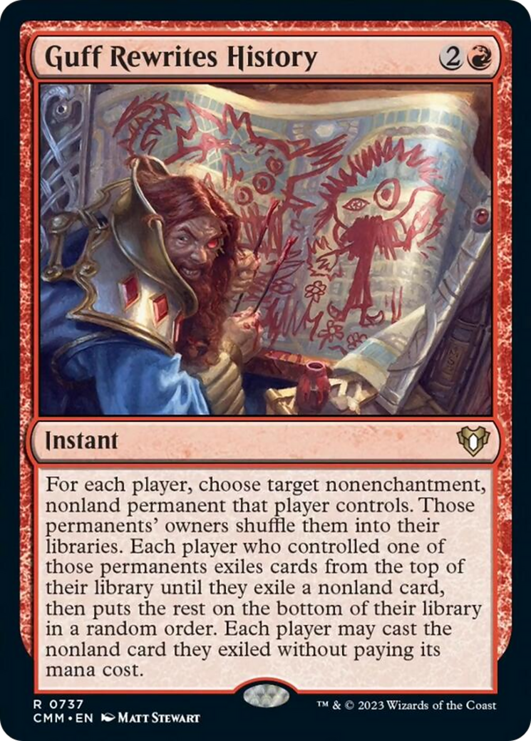 Guff Rewrites History [Commander Masters] | Good Games Cannington