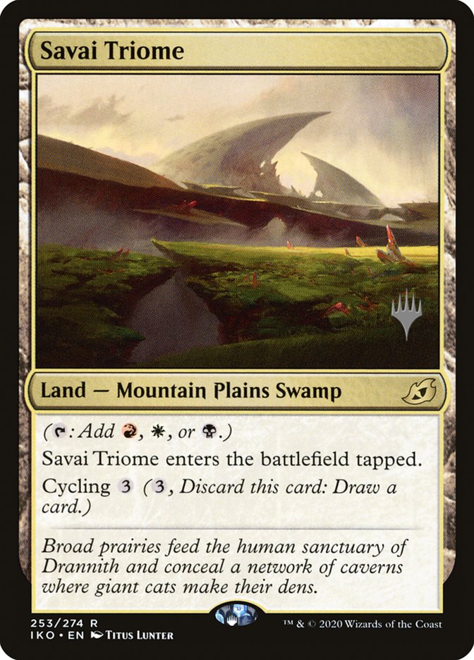 Savai Triome (Promo Pack) [Ikoria: Lair of Behemoths Promos] | Good Games Cannington