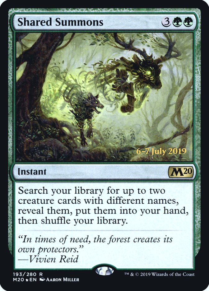Shared Summons [Core Set 2020 Prerelease Promos] | Good Games Cannington