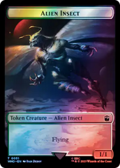 Alien Angel // Alien Insect Double-Sided Token (Surge Foil) [Doctor Who Tokens] | Good Games Cannington