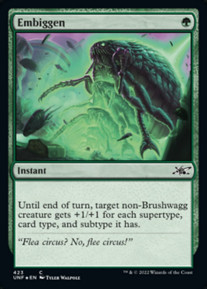 Embiggen (Galaxy Foil) [Unfinity] | Good Games Cannington