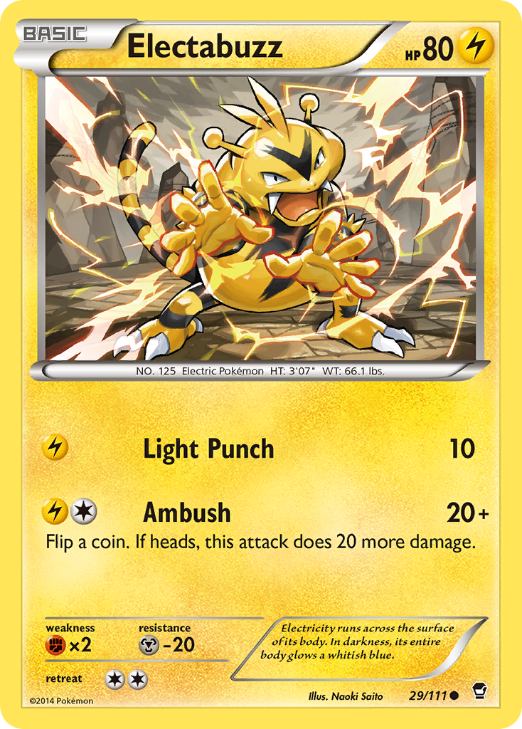 Electabuzz (29/111) [XY: Furious Fists] | Good Games Cannington