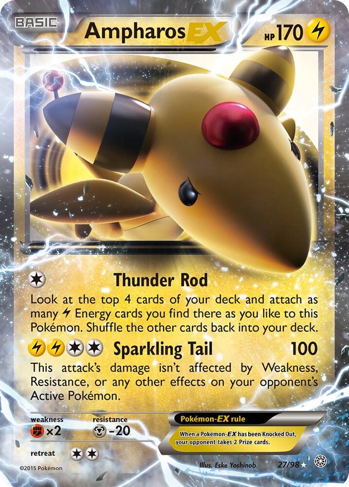 Ampharos EX 27/98 (XY - Ancient Origins)  - Holofoil | Good Games Cannington