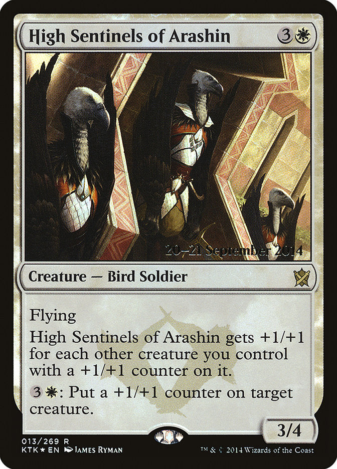 High Sentinels of Arashin [Khans of Tarkir Prerelease Promos] | Good Games Cannington