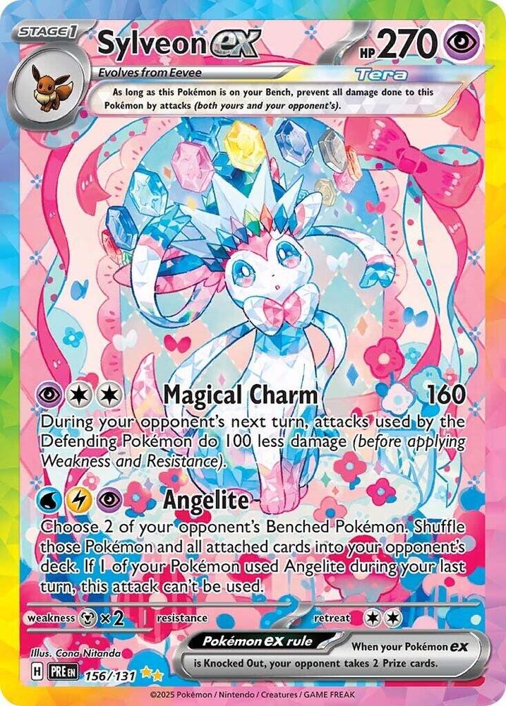 Sylveon ex 156/131 (SV: Prismatic Evolutions)  - Holofoil | Good Games Cannington