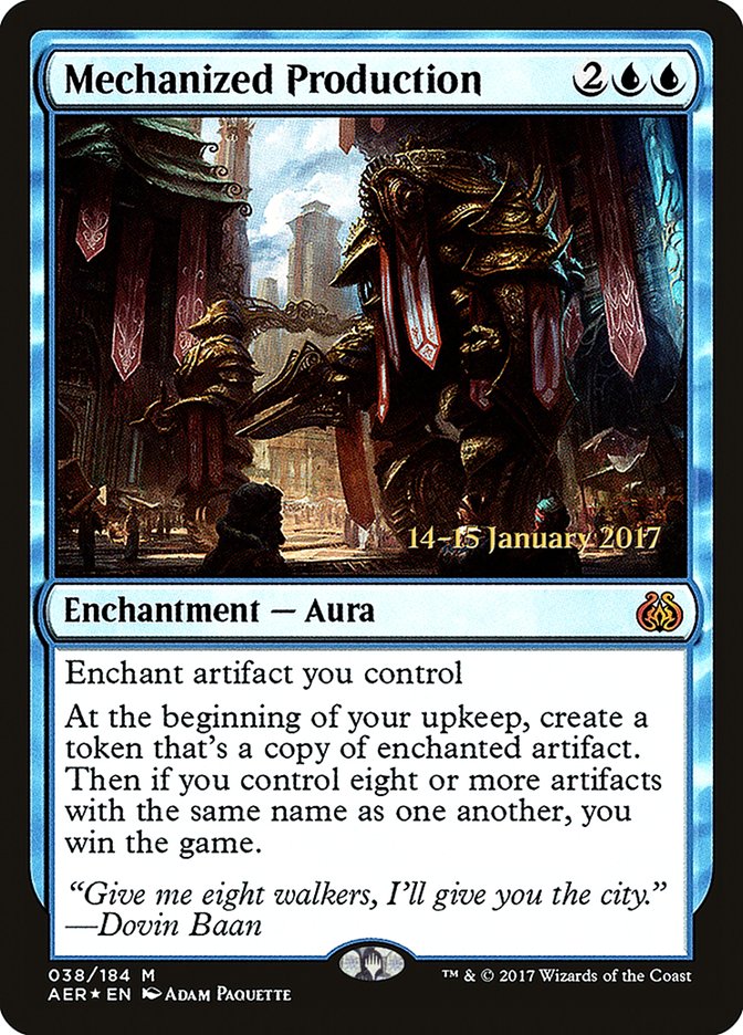 Mechanized Production [Aether Revolt Prerelease Promos] | Good Games Cannington