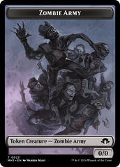 Eldrazi Spawn // Zombie Army Double-Sided Token [Modern Horizons 3 Tokens] | Good Games Cannington