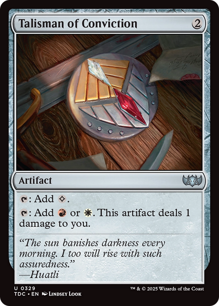 Talisman of Conviction [Tarkir: Dragonstorm Commander] | Good Games Cannington