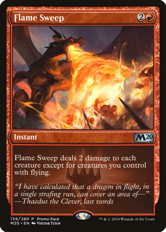 Flame Sweep (Promo Pack) [Core Set 2020 Promos] | Good Games Cannington