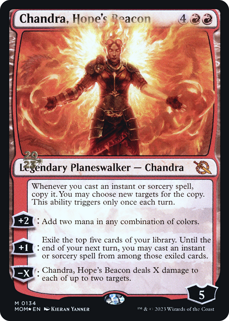 Chandra, Hope's Beacon [March of the Machine Prerelease Promos] | Good Games Cannington