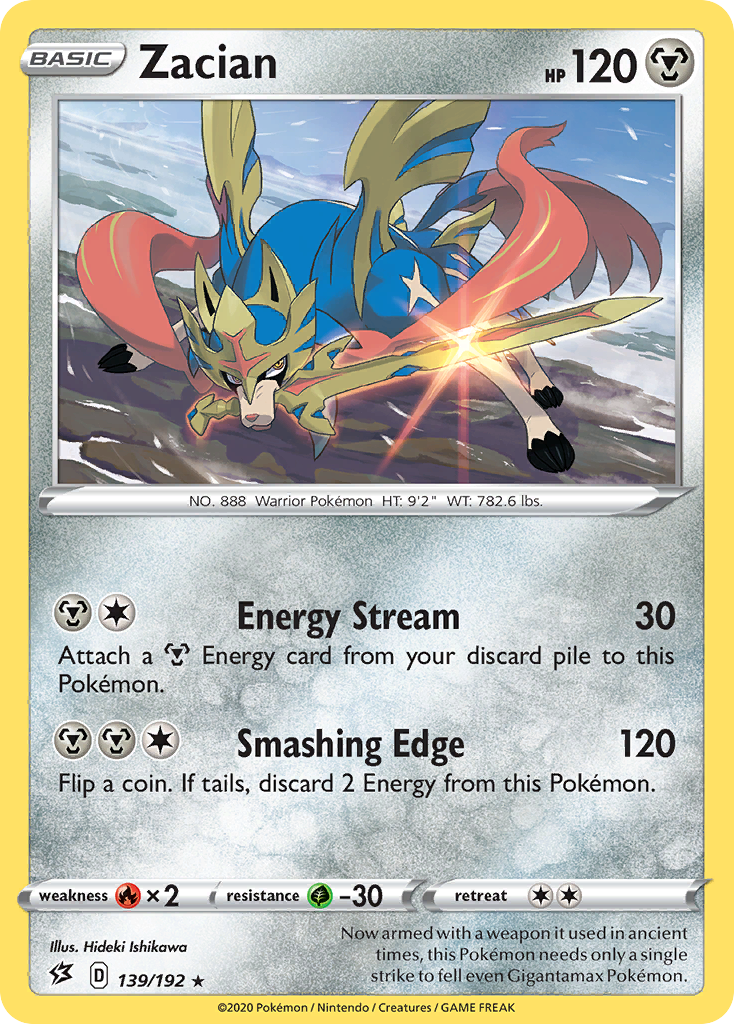 Zacian (139/192) [Sword & Shield: Rebel Clash] | Good Games Cannington