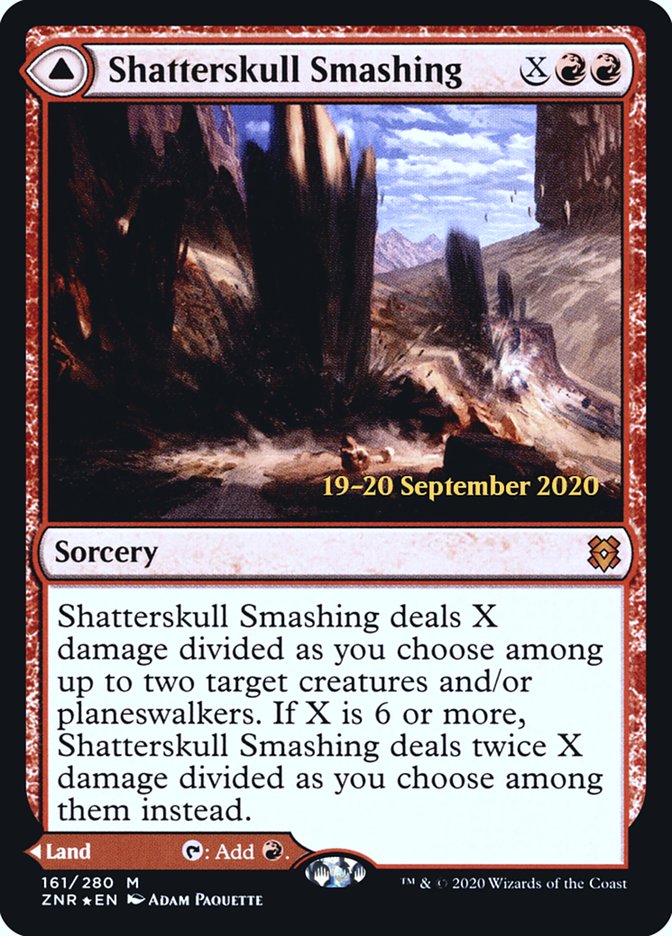 Shatterskull Smashing // Shatterskull, the Hammer Pass [Zendikar Rising Prerelease Promos] | Good Games Cannington