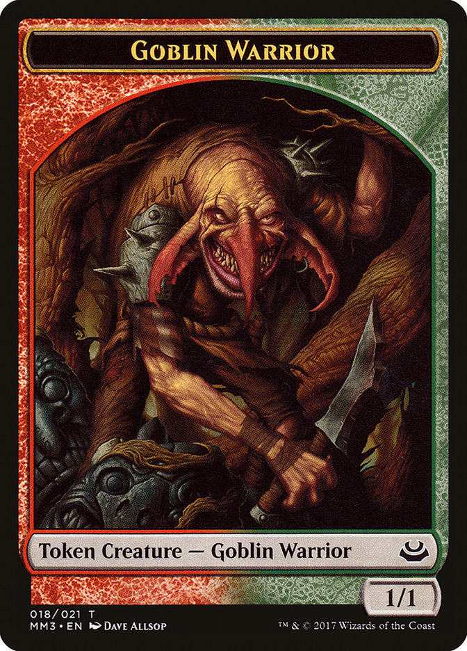Goblin Warrior Token [Modern Masters 2017 Tokens] | Good Games Cannington