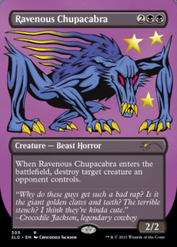 Ravenous Chupacabra (Borderless) (Foil Etched) [Secret Lair Drop Series] | Good Games Cannington