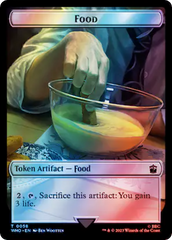 Alien Angel // Food (0058) Double-Sided Token (Surge Foil) [Doctor Who Tokens] | Good Games Cannington