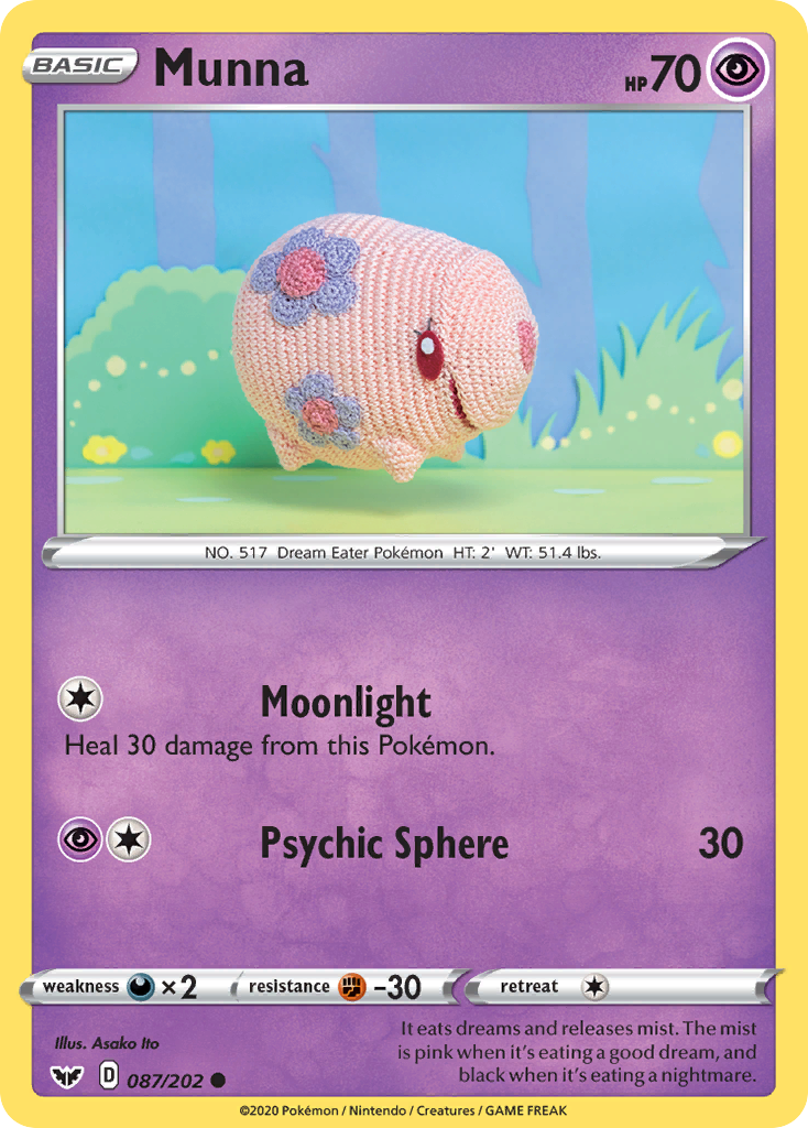Munna (087/202) [Sword & Shield: Base Set] | Good Games Cannington