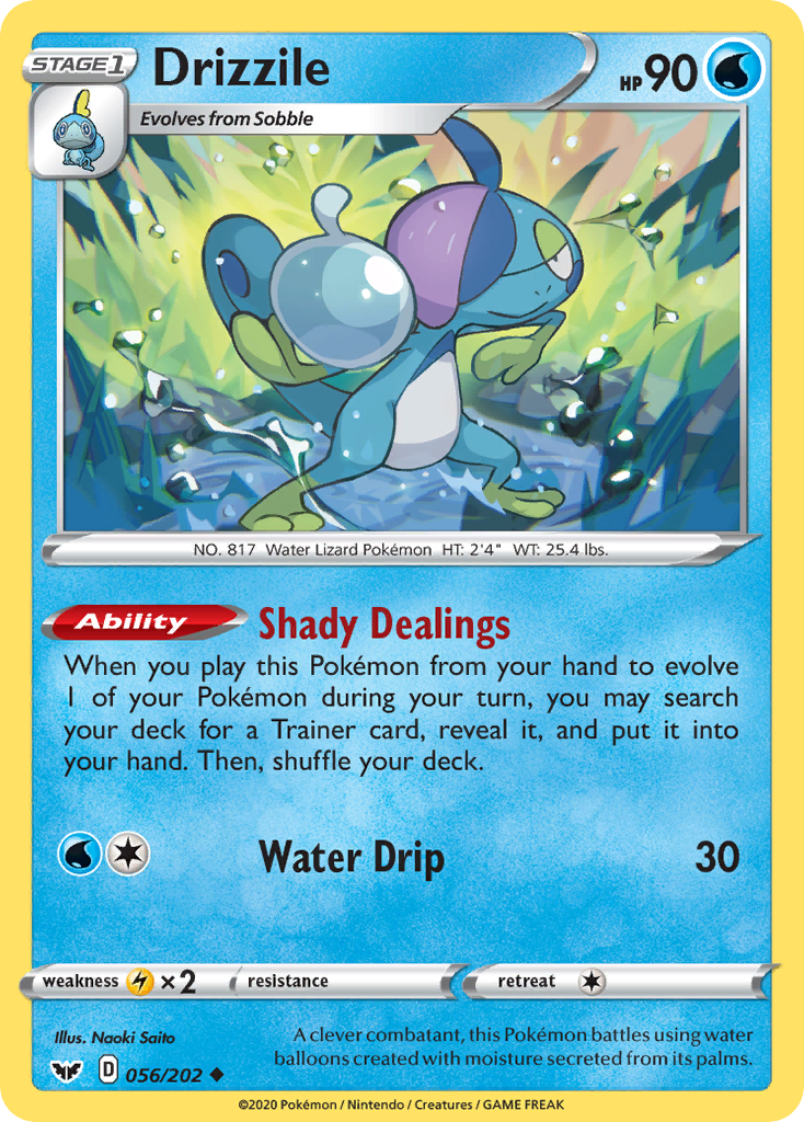 Drizzile (056/202) [Sword & Shield: Base Set] | Good Games Cannington