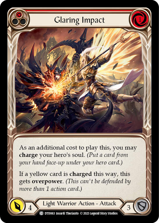 Glaring Impact (Red) [DTD063] (Dusk Till Dawn)  Rainbow Foil | Good Games Cannington