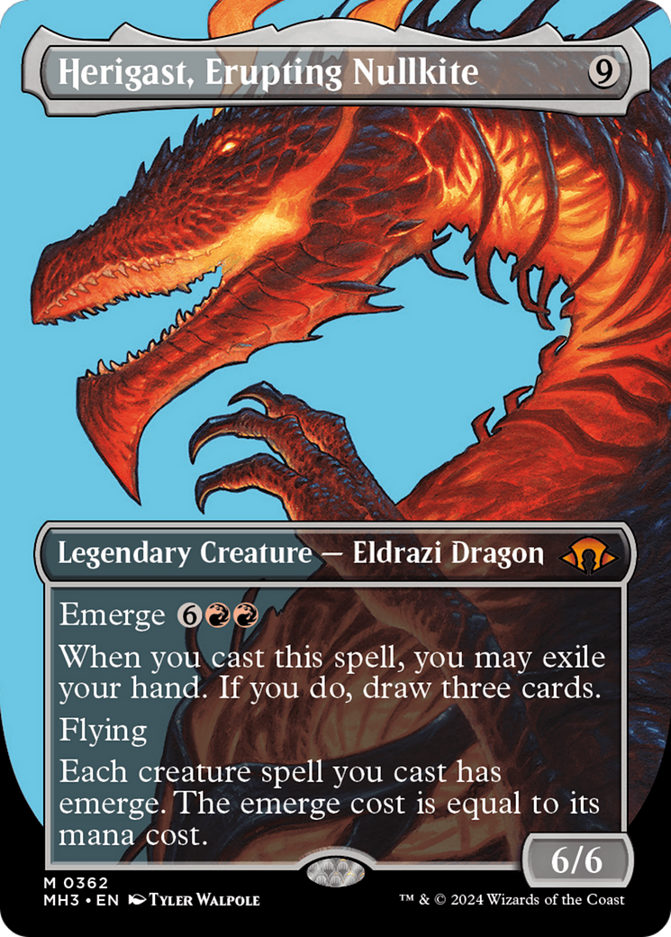 Herigast, Erupting Nullkite (Borderless) [Modern Horizons 3] | Good Games Cannington