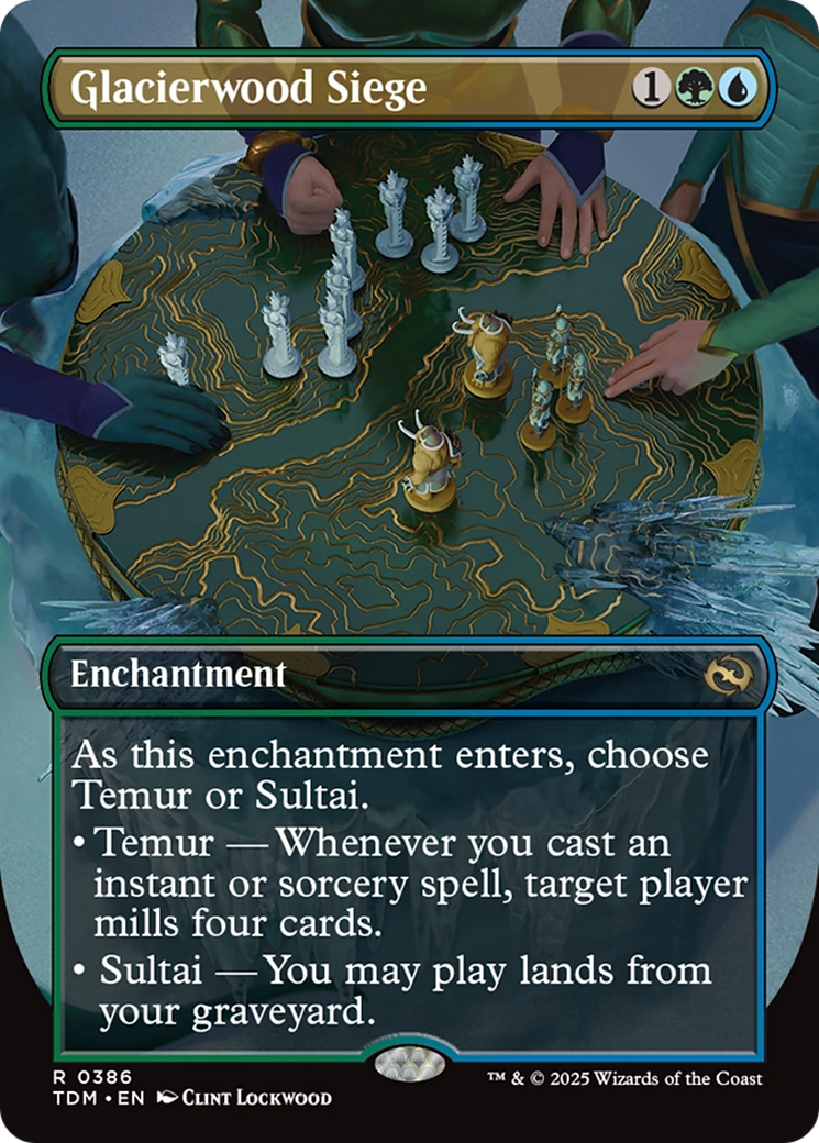 Glacierwood Siege (Borderless) [Tarkir: Dragonstorm] | Good Games Cannington