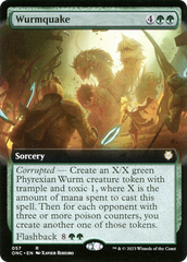 Wurmquake (Extended Art) [Phyrexia: All Will Be One Commander] | Good Games Cannington