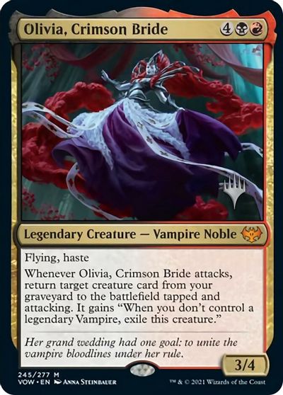 Olivia, Crimson Bride (Promo Pack) [Innistrad: Crimson Vow Promos] | Good Games Cannington