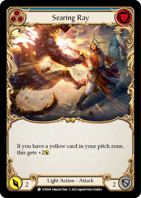Searing Ray (Blue) [DTD099] (Dusk Till Dawn)  Rainbow Foil | Good Games Cannington