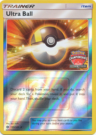 Ultra Ball (135/149) (NA Championship Promo) [Sun & Moon: Base Set] | Good Games Cannington
